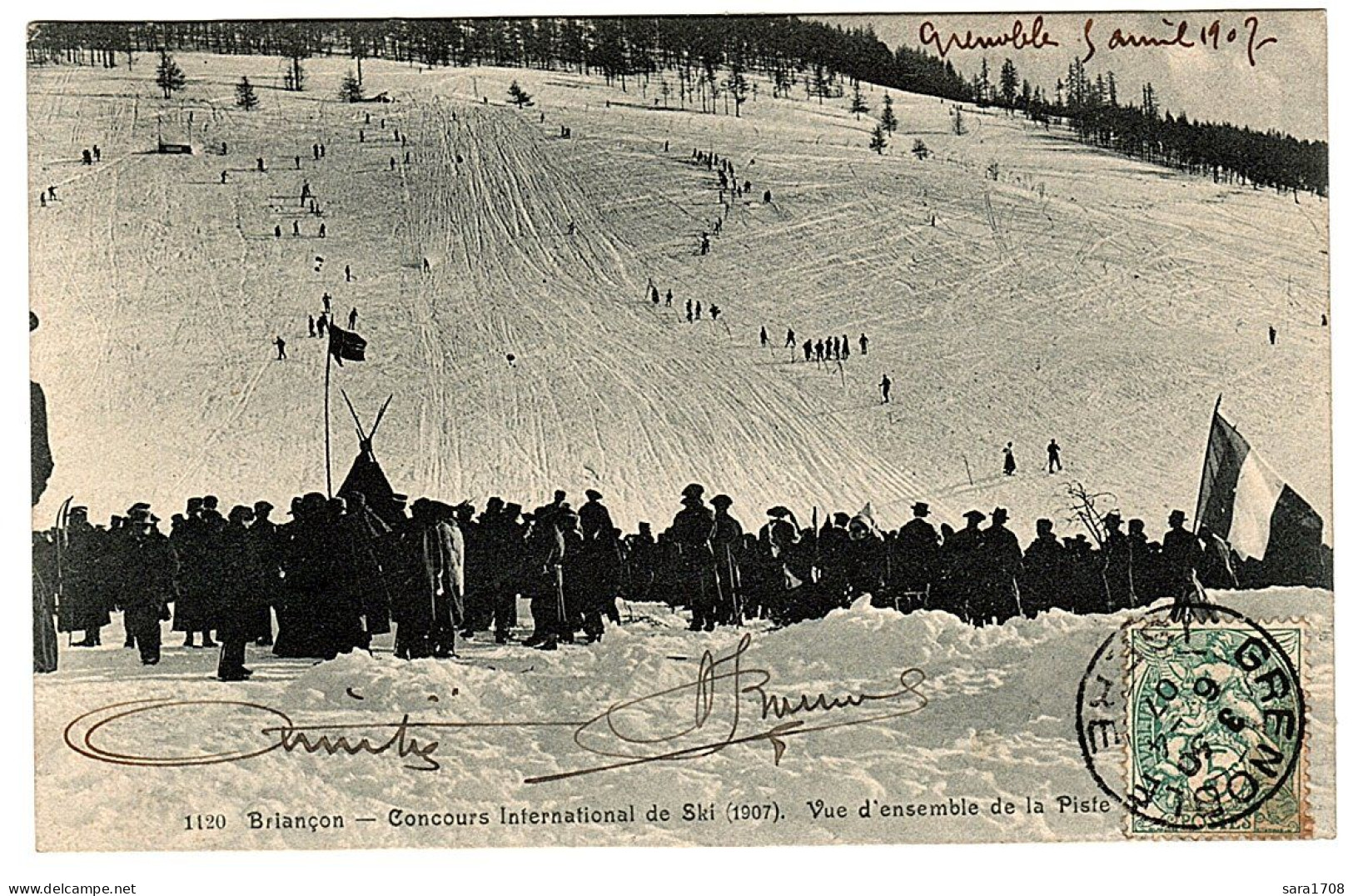 05 BRIANCON, Concours International De Ski, Vue D'ensemble De La Piste. - Briancon