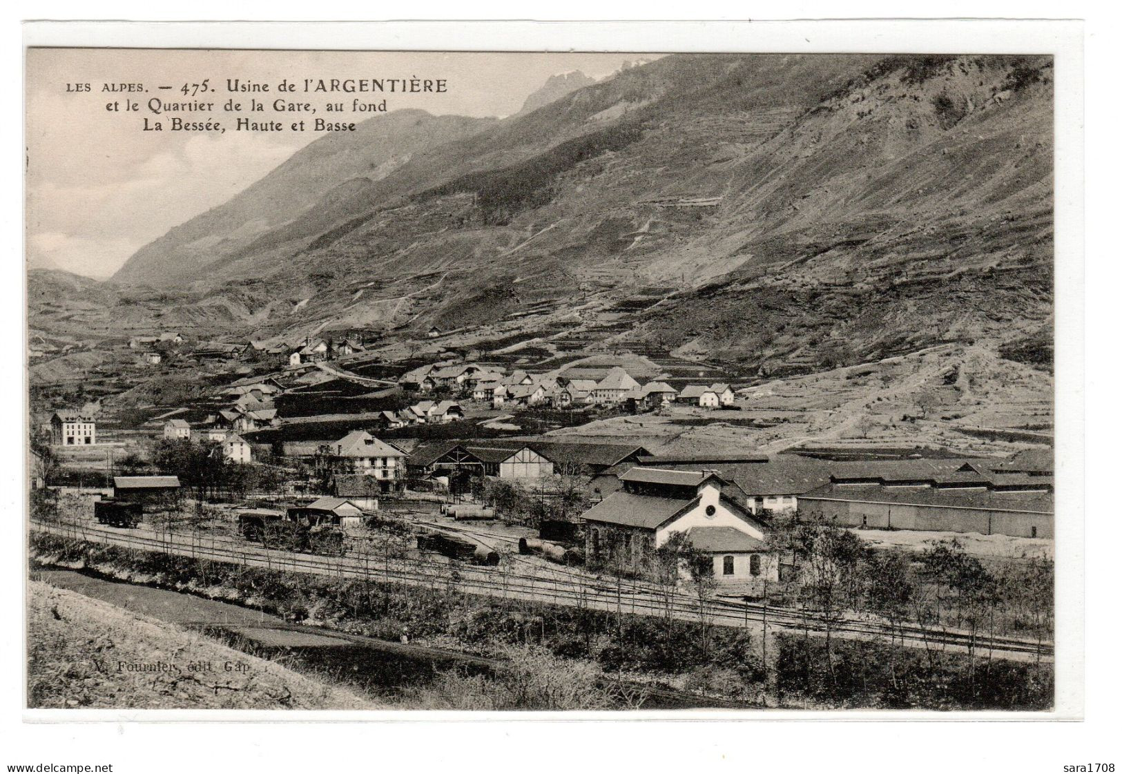 05 L'ARGENTIÈRE LA BESSÉE, Usine Et Quartier De La Gare. éditeur FOURNIER N°475. - L'Argentiere La Besse