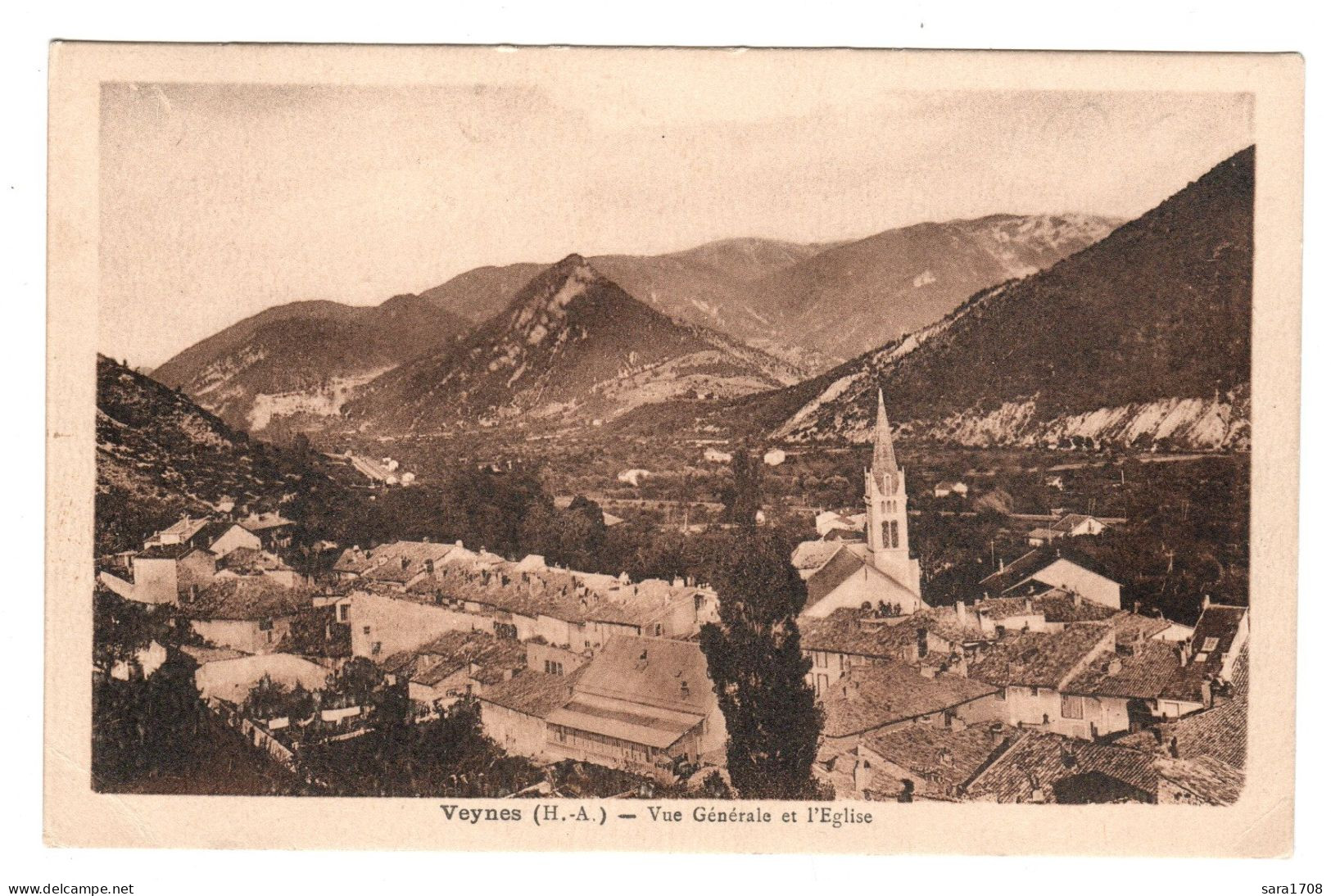 05 VEYNES. Vue Et L'église. TARDY. - Sonstige & Ohne Zuordnung