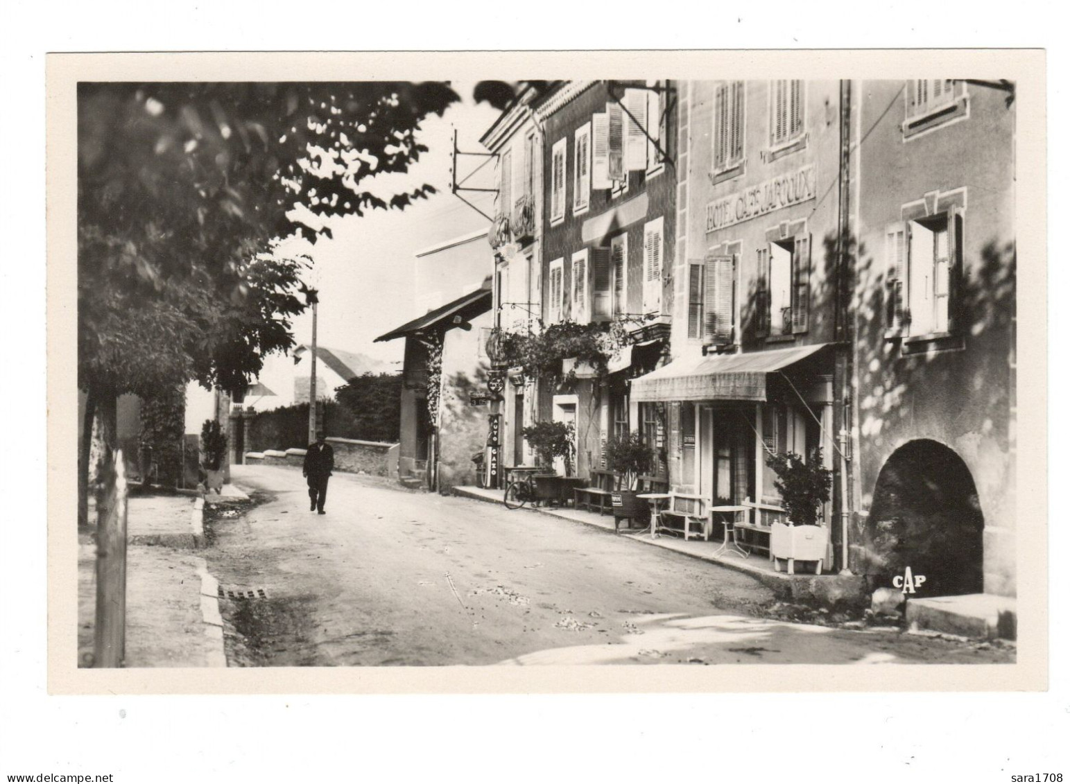 05 SAVINES, Village Disparue Sous Les Eaux Du Lac De Serre Ponçon. La Grande Rue Et Le Café JARTOUX.  - Sonstige & Ohne Zuordnung