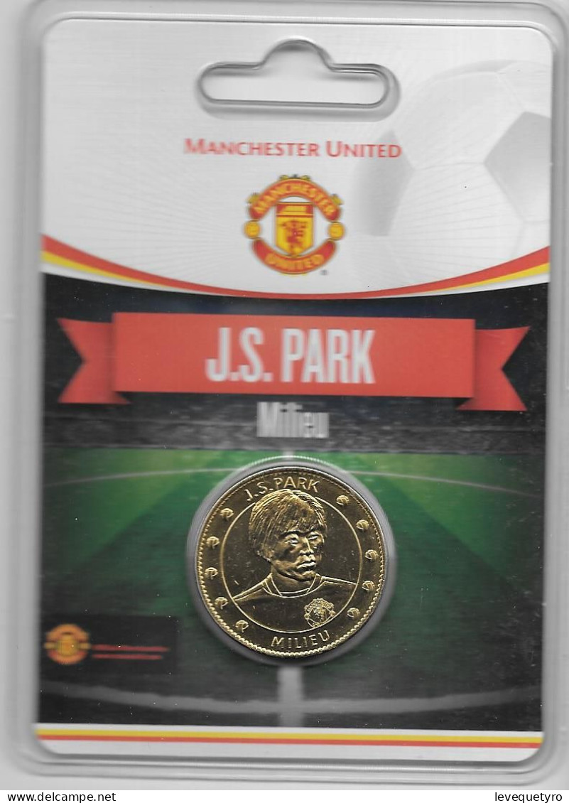 Médaille Touristique Arthus Bertrand AB Sous Encart Football Manchester United  Saison 2011 2012 Park - Undated