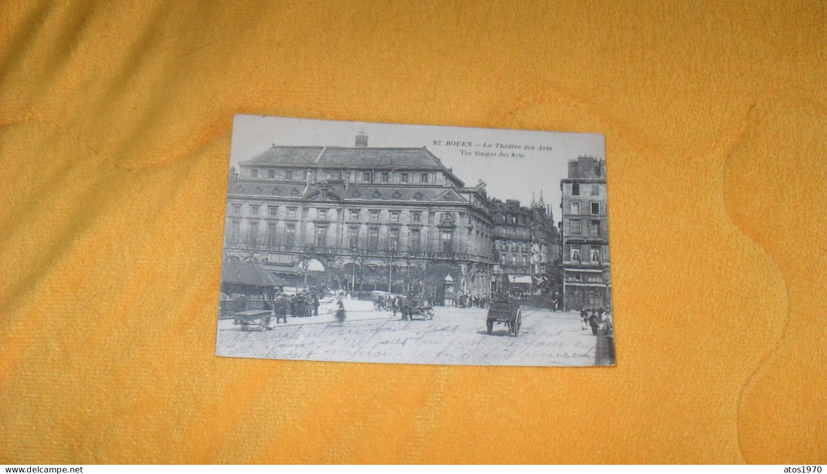 CARTE POSTALE ANCIENNE CIRCULEE DE 1919../ ROUEN.- LE THEATRE DES ARTS... - Rouen