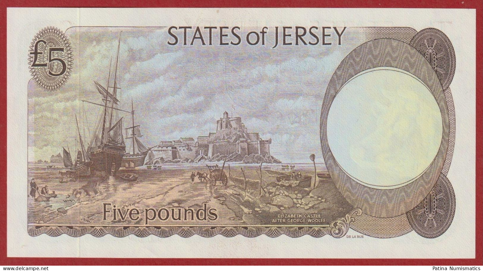 Jersey 5 Pounds Q.E.II 1976 - 1988 P 12 B Crisp Gem UNC - Jersey