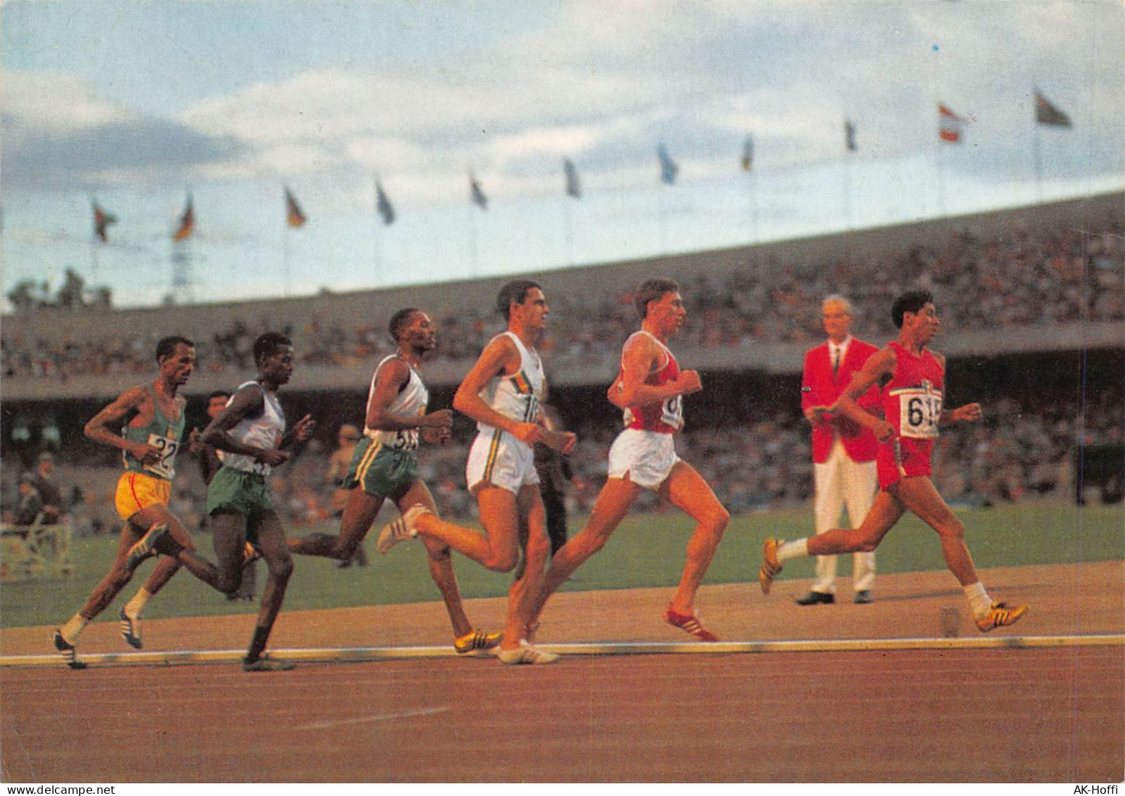 Ansichtskarte Sport - 10 000 M Lauf Mexiko 1968 - Leichtathletik
