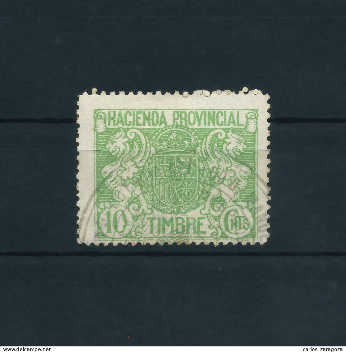 ESPAÑA 1926 — HACIENDA PROVINCIAL — SELLO FISCAL — TIMBRE De 10 Cts. - Fiscali