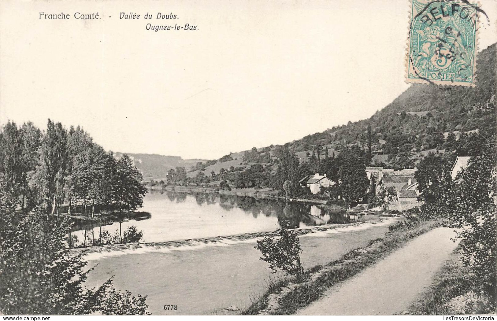 FRANCE - Ougnez Le Bas - Vallée Du Doubs - Franche Comté - Carte Postale Ancienne - Otros & Sin Clasificación