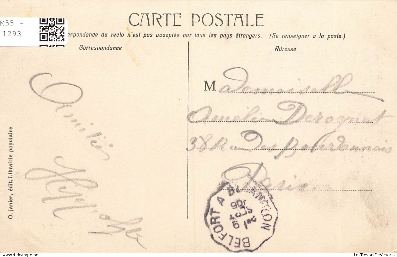 FRANCE - Ougnez Le Bas - Vallée Du Doubs - Franche Comté - Carte Postale Ancienne - Otros & Sin Clasificación