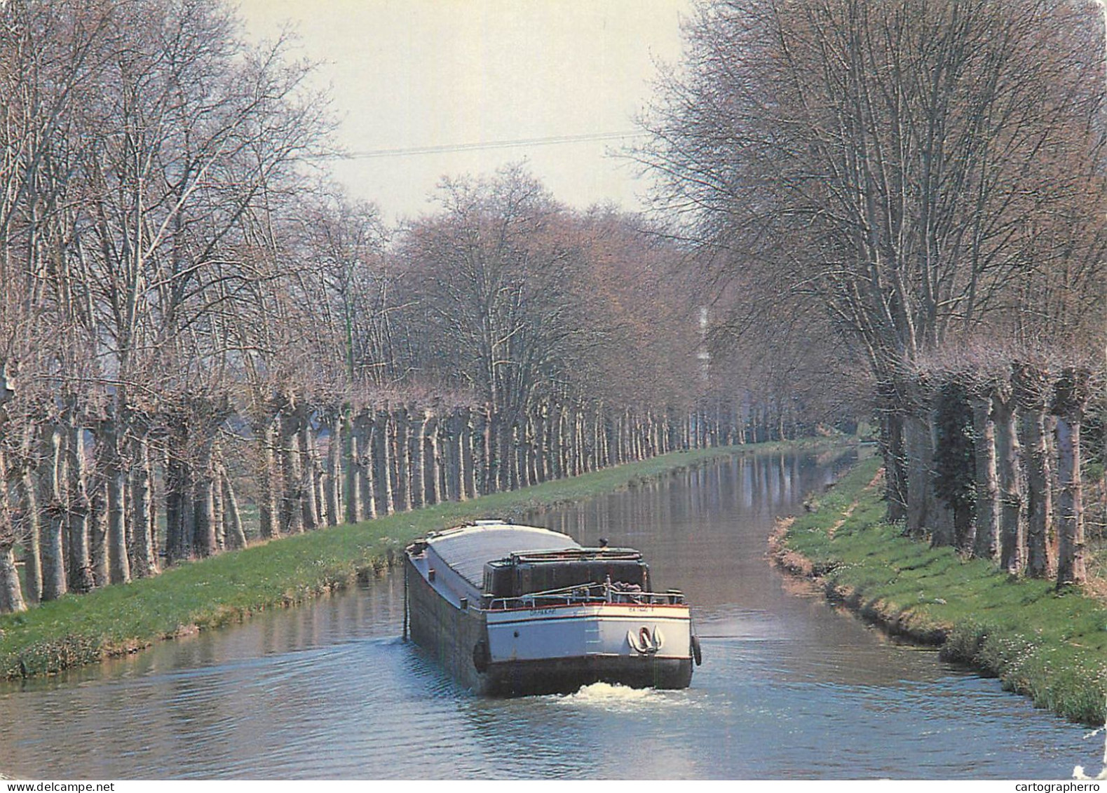 Navigation Sailing Vessels & Boats Themed Postcard Lot Et Garonne Canal Du Midi Barge - Zeilboten