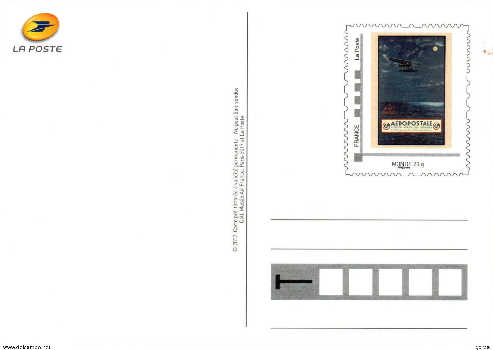 *Carte Maximum Entier Postal - Aeropostale - Neuve - Official Stationery