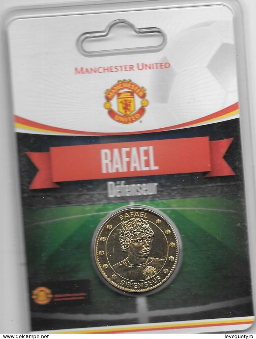 Médaille Touristique Arthus Bertrand AB Sous Encart Football Manchester United  Saison 2011 2012 Rafael - Undated