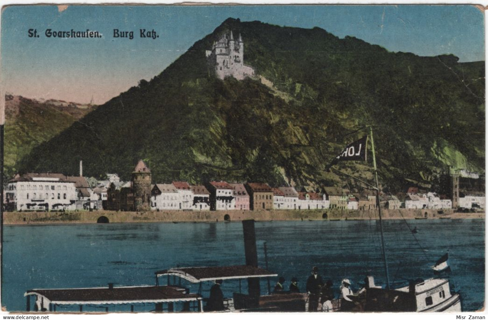 In 6 Languages Read A Story: St. Goarshausen. Burg Katz. The Castle Of Cats. - St. Goar