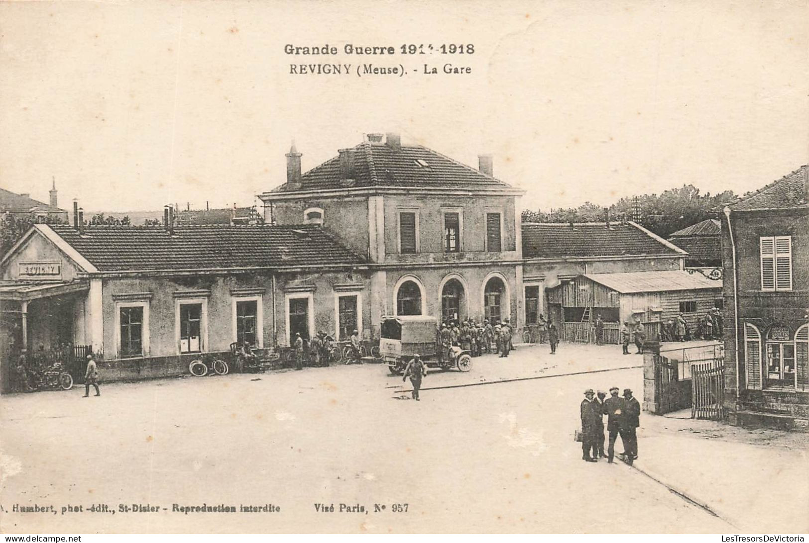 FRANCE - Grande Guerre 1914-18 - Revigny - La Gare - Animé - Hambert - Carte Postale Ancienne - Revigny Sur Ornain