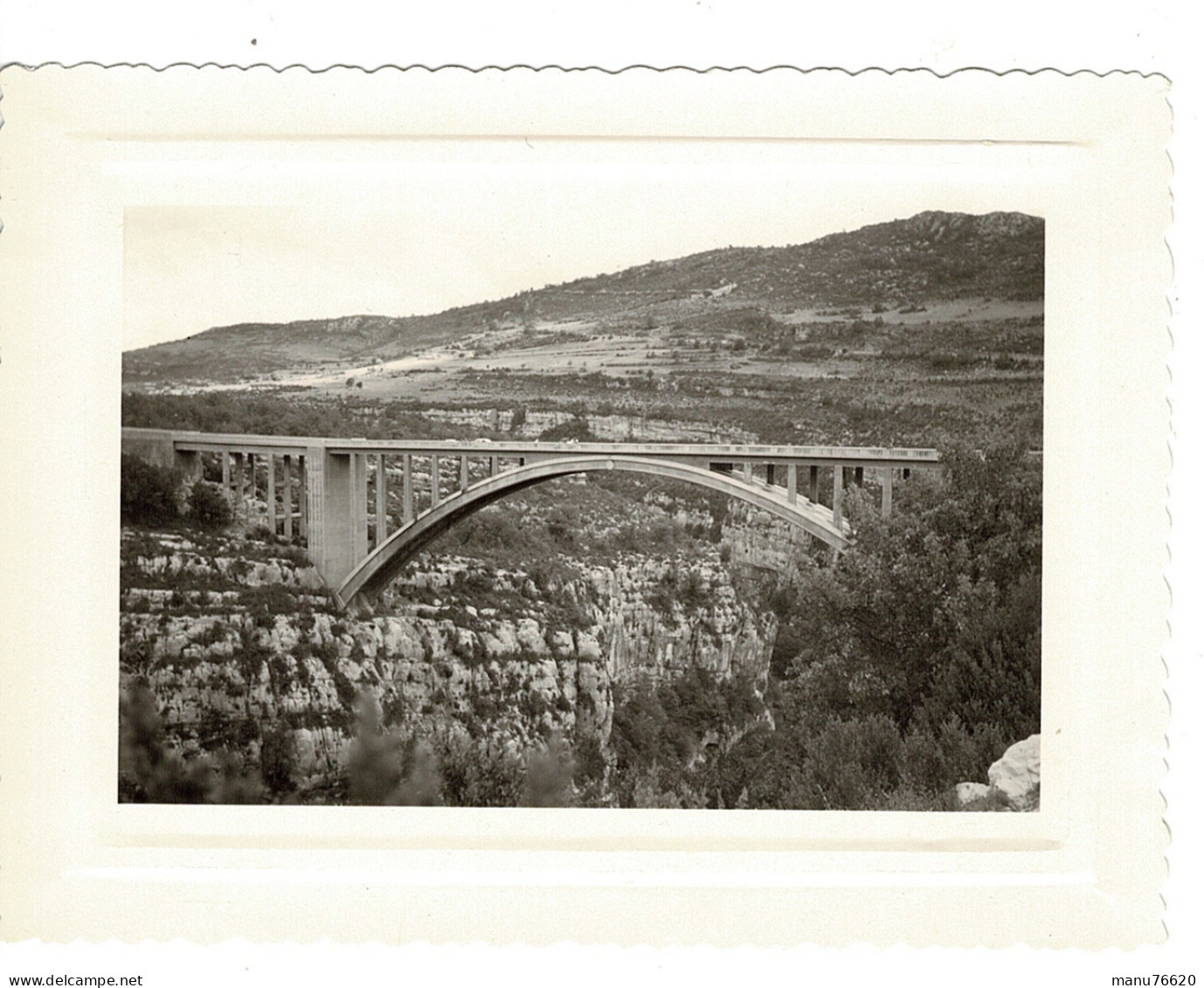 Ref 1 - Photo + Négatif : Verdon , Le Pont De Artubrie - France  . - Europa