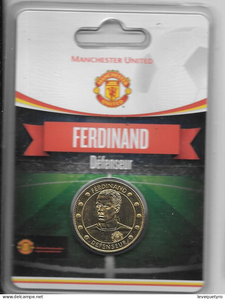 Médaille Touristique Arthus Bertrand AB Sous Encart Football Manchester United  Saison 2011 2012 Ferdinand - Non-datés