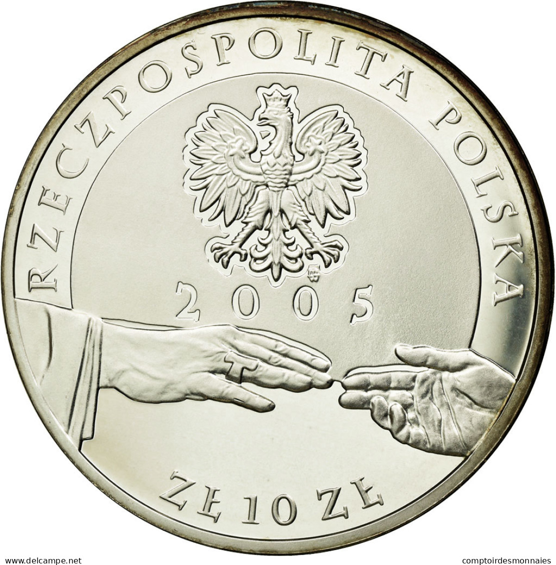 Monnaie, Pologne, 10 Zlotych, 2005, Warsaw, SPL, Argent, KM:526 - Pologne