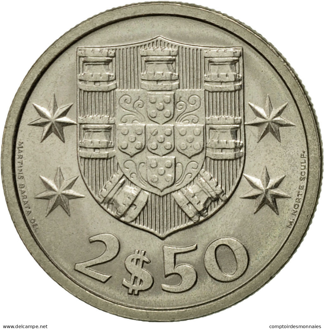 Monnaie, Portugal, 2-1/2 Escudos, 1983, TTB, Copper-nickel, KM:590 - Portugal
