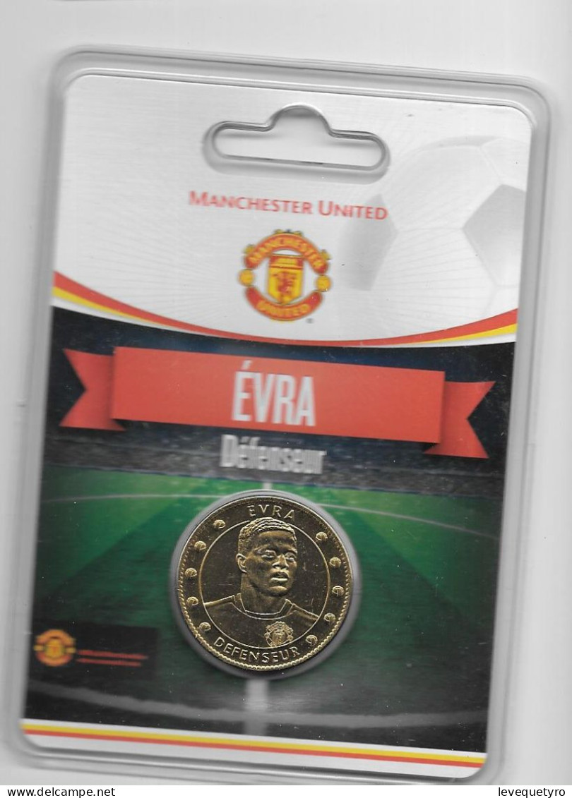 Médaille Touristique Arthus Bertrand AB Sous Encart Football Manchester United  Saison 2011 2012 Evra - Sin Fecha