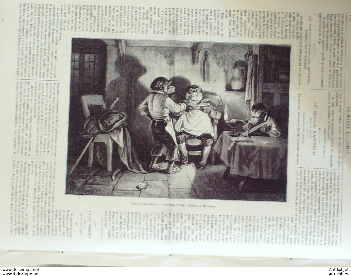 Le Monde Illustré 1870 N°674 Italie Rome Cloître De Chartreux San Donato Lyon (69) Cardinal Bonald - 1850 - 1899