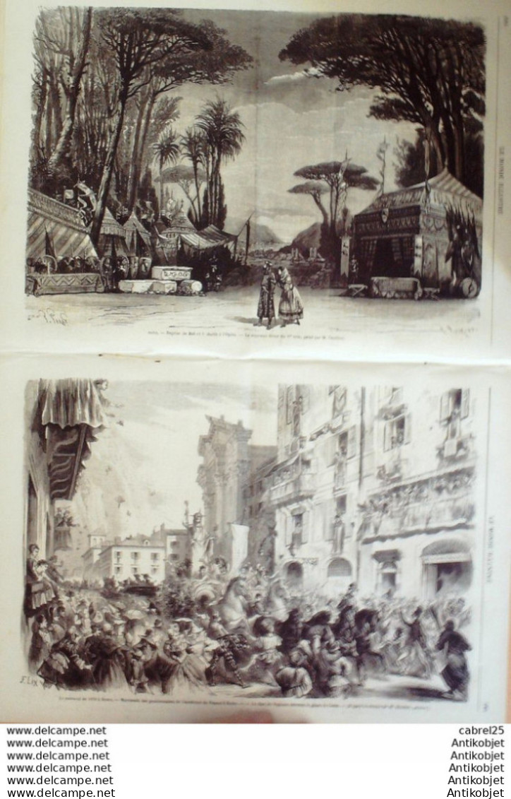 Le Monde Illustré 1870 N°675 Tours (37) Espagne Cataluyud Italie Rome Carnaval Henri De Bourbon Duc De Seville - 1850 - 1899