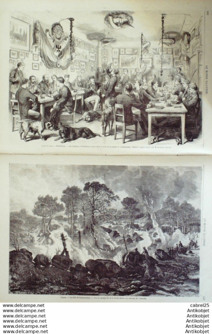 Le Monde Illustré 1870 N°688 Turquie Stamboul Seraskiera Espagne Bilbao Madrid Fontainebleau (77) Auray (56) - 1850 - 1899