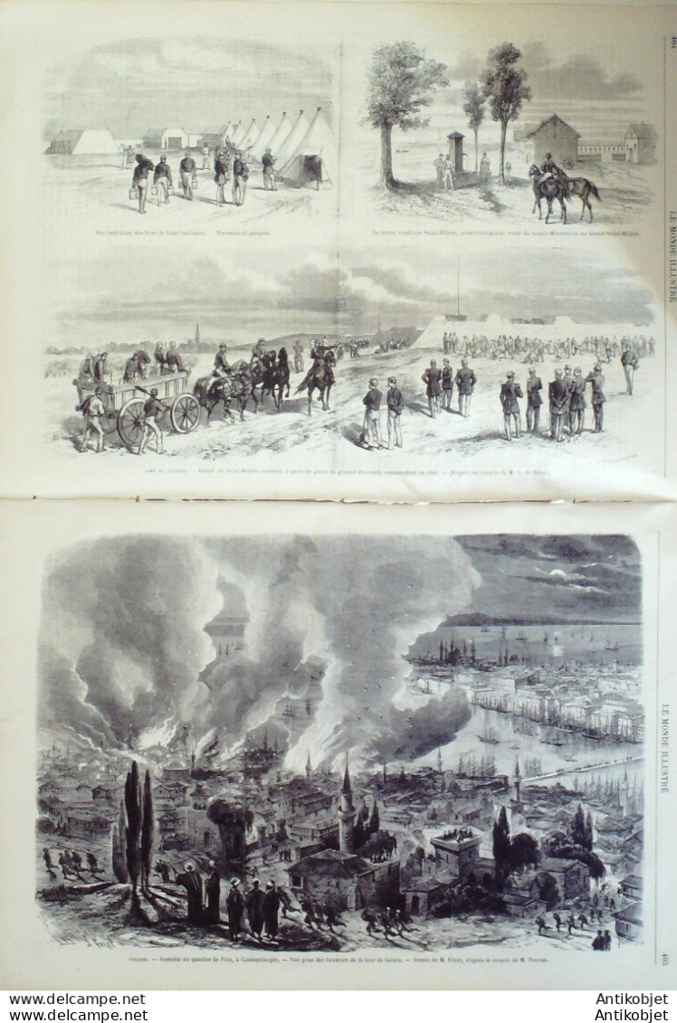 Le Monde Illustré 1870 N°689 Chalons (71) Turquie Péra Calata Constantinople Dickens  - 1850 - 1899