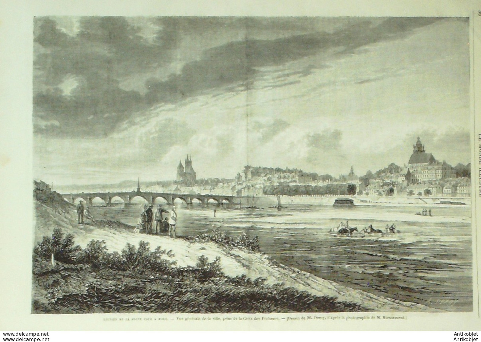 Le Monde Illustré 1870 N°692 Blois (41) Samoreau Montigny-sur-Loing (77) Italie Rome Pie IX St-Gothard - 1850 - 1899