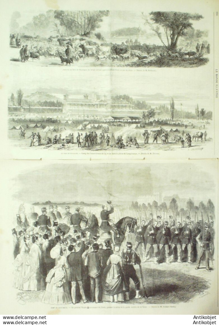 Le Monde Illustré 1870 N°699 Strasbourg (67) Vouziers Burguay Rethel (08) St-Maur (94) - 1850 - 1899