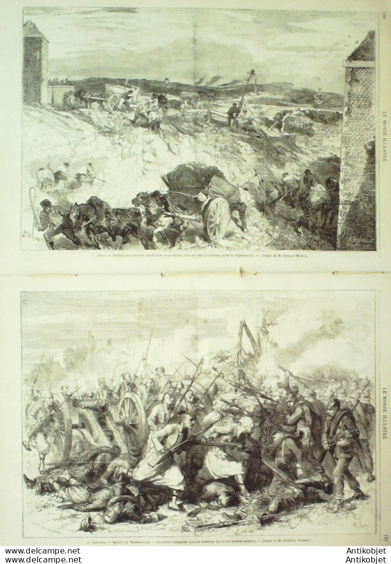 Le Monde Illustré 1870 N°697 Faulquemont Forbach Saarbrûck (57) Wissembourg (67) Suisse Bâle - 1850 - 1899