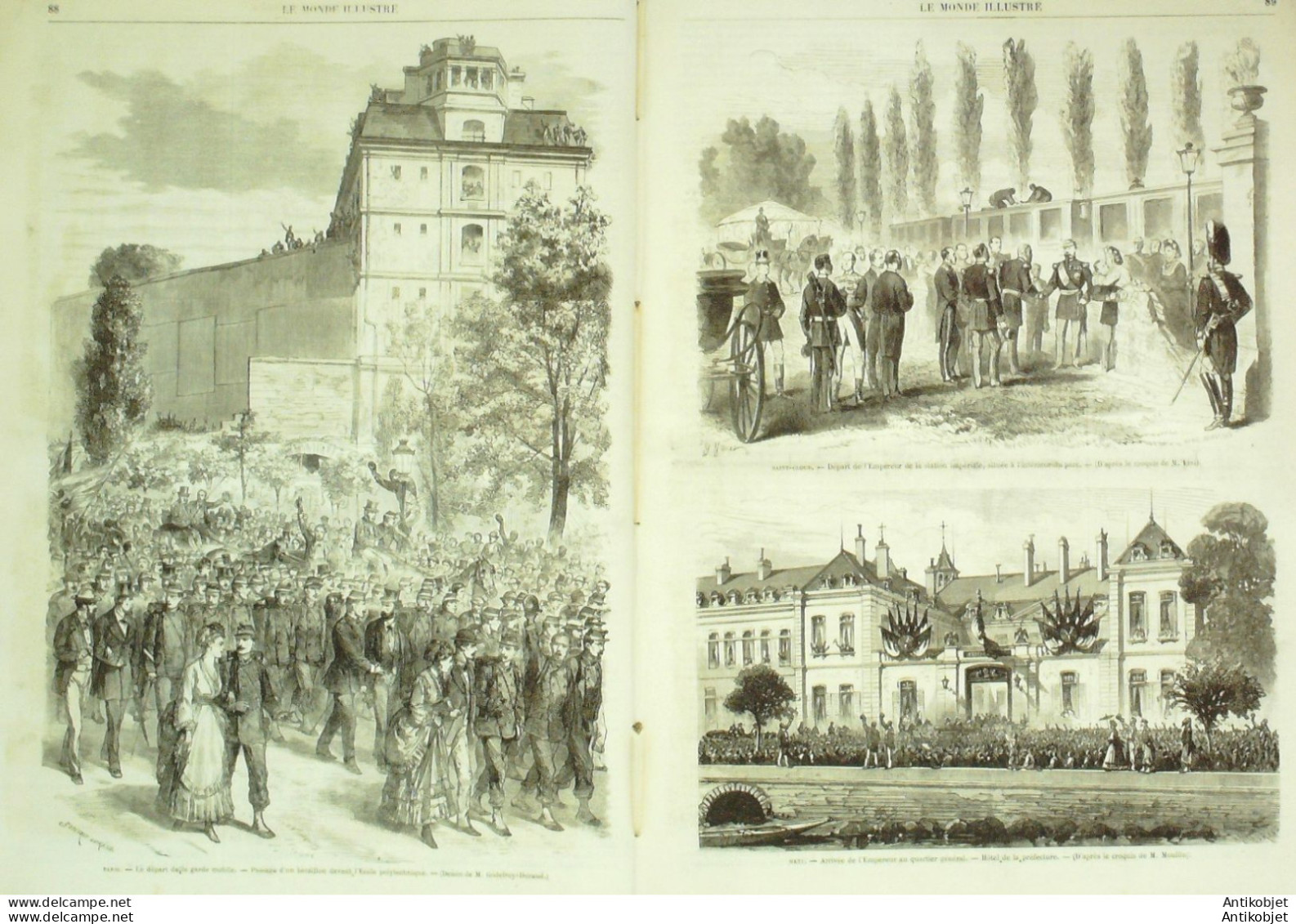 Le Monde Illustré 1870 N°695 Metz Sarrebrûck (57) St-Cloud (92) Chine Tien-Tsin - 1850 - 1899