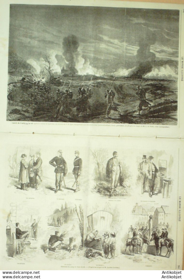 Le Monde Illustré 1870 N°698 Ars-Largunez Metz (57) Wissembourg Reichshoffen St-Avold (67) - 1850 - 1899