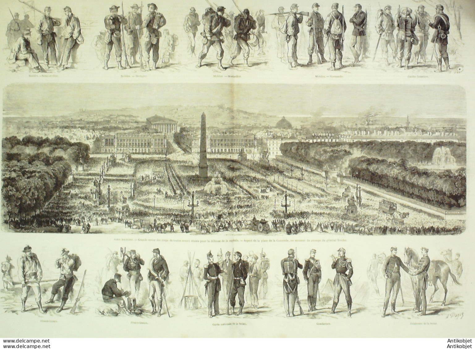 Le Monde Illustré 1870 N°702 Allemagne Wilhemlshoehe Cassel St-Cloud (92) Villejuif (94) Montmartre  - 1850 - 1899