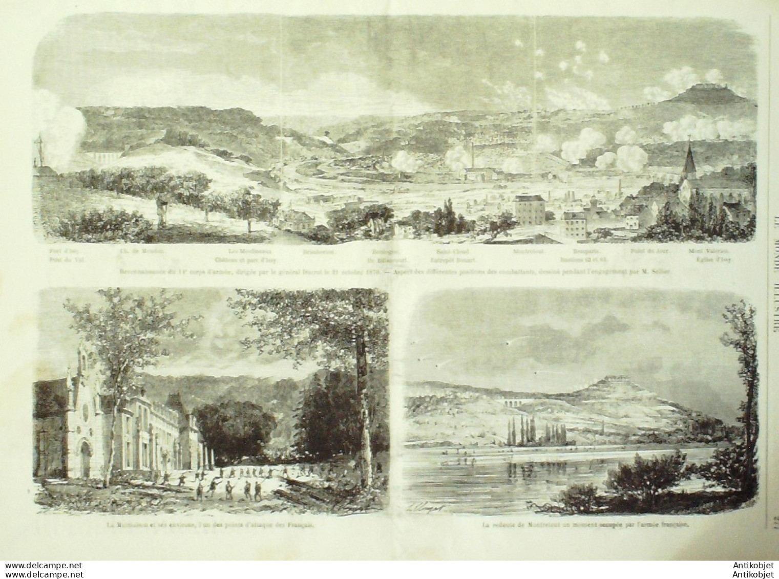 Le Monde Illustré 1870 N°707 Tours (37) Gare Orléans Aurore Boréale Pigeons Voyageurs - 1850 - 1899