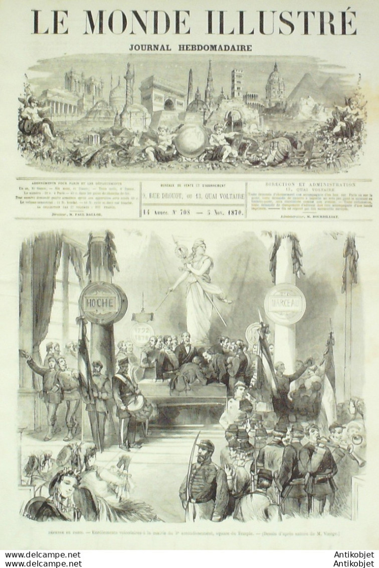 Le Monde Illustré 1870 N°708 Maisons-Alfort (94) Chateaudun (28) Chatillon (92) Pont De Sèvres - 1850 - 1899