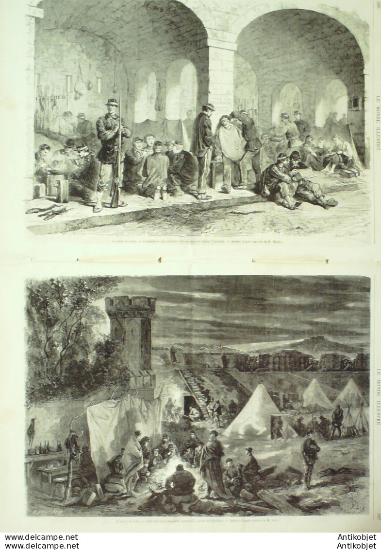 Le Monde Illustré 1870 N°708 Maisons-Alfort (94) Chateaudun (28) Chatillon (92) Pont De Sèvres - 1850 - 1899