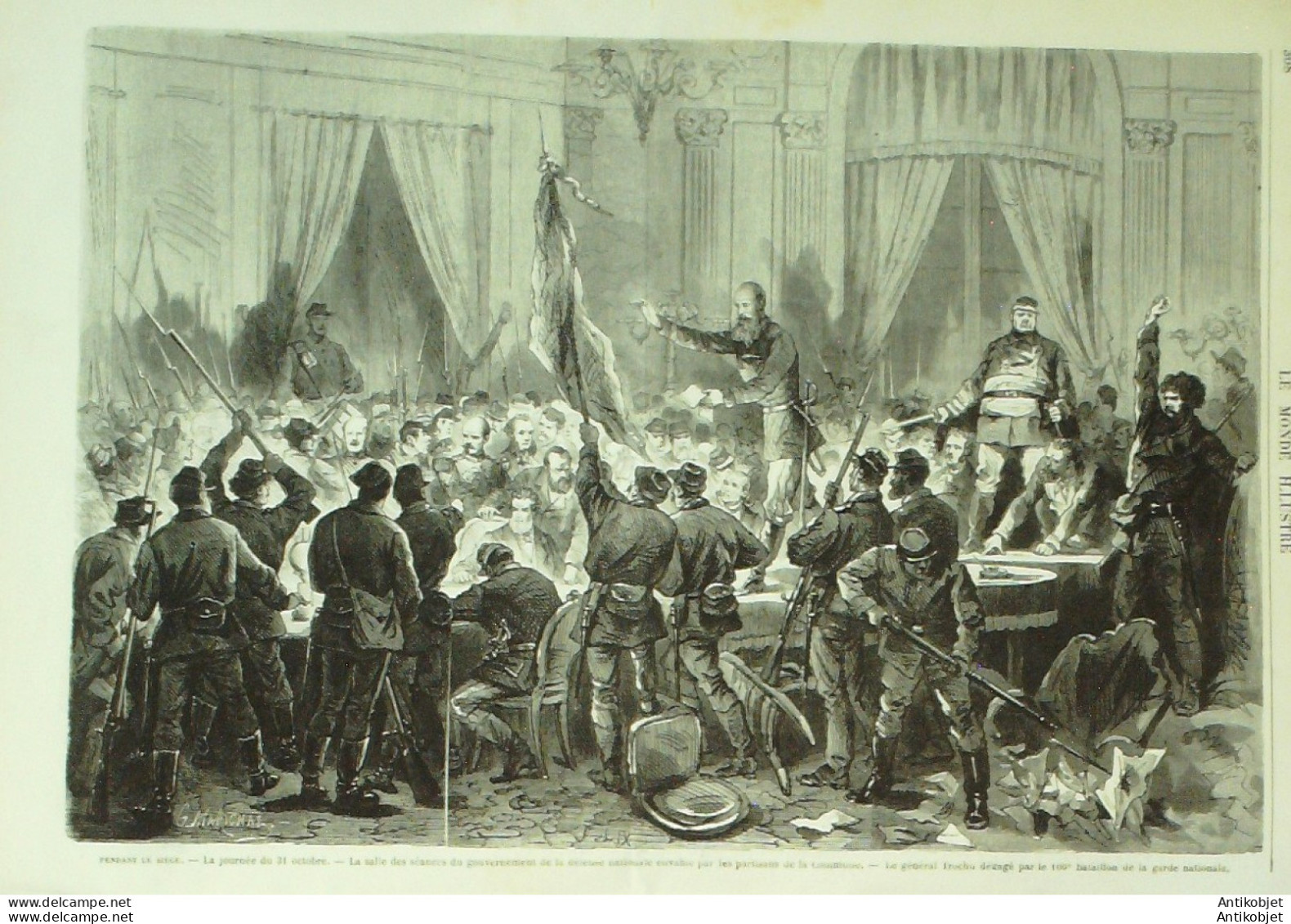 Le Monde Illustré 1870 N°709 Bourget (93) Résistance De Paris Soissons (02) Requiem De Chérubini - 1850 - 1899