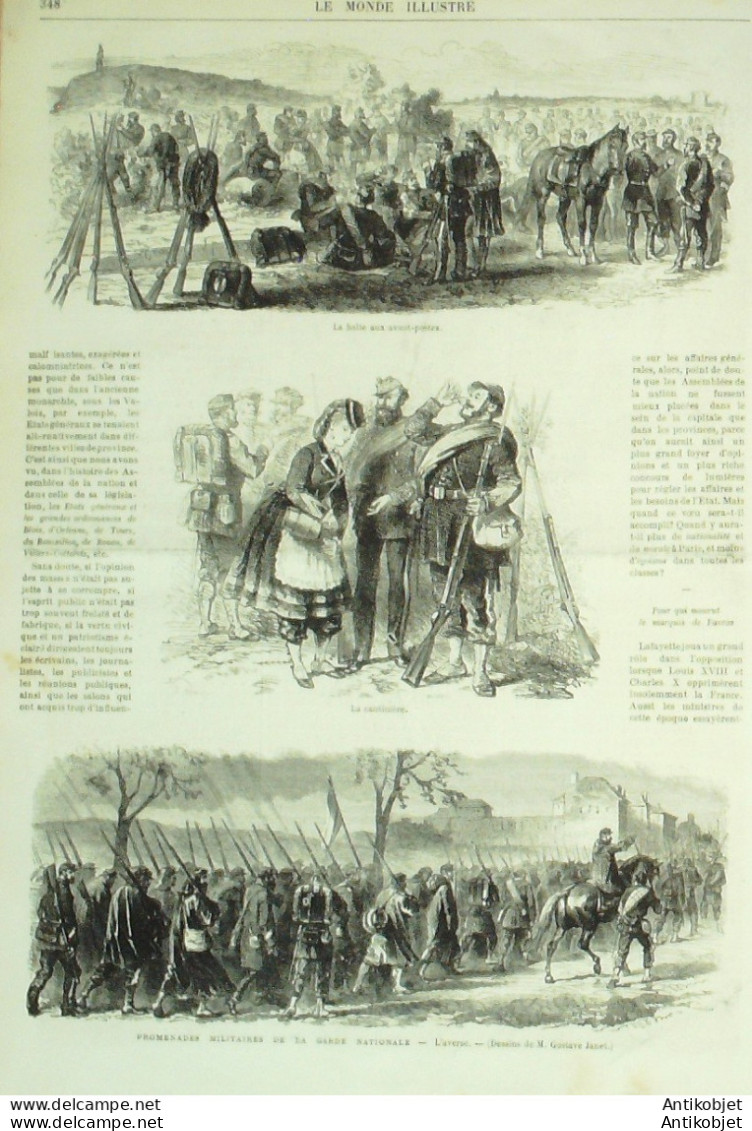 Le Monde illustré 1870 n°711 St-Ouen (95) Bagatelle (92) Versailles (78) 