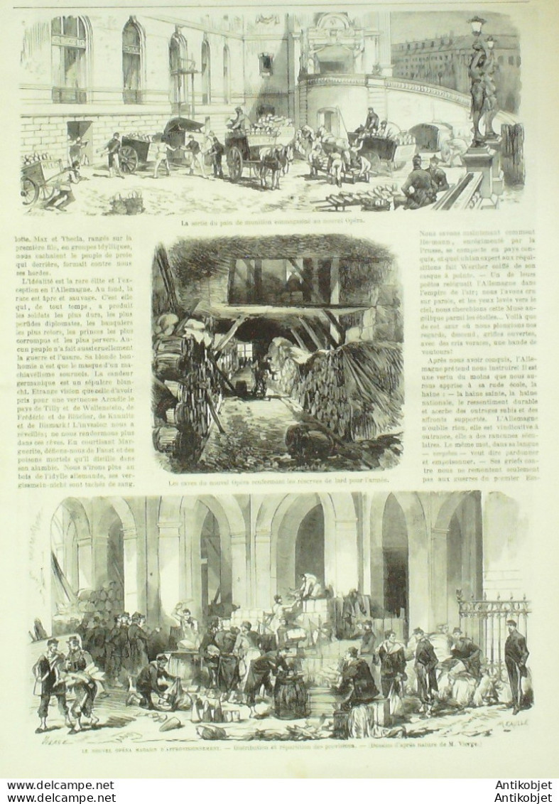 Le Monde Illustré 1870 N°715 La Courneuve (93) église St-Lucien Villiers Champigny (94) Interrogatoire Des Prussiens - 1850 - 1899