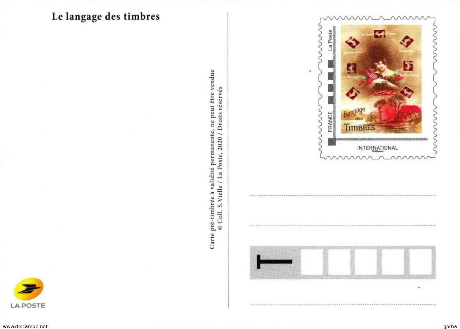 *Carte Maximum Entier Postal - Le Langage Des Timbres - Neuve - Pseudo-entiers Officiels