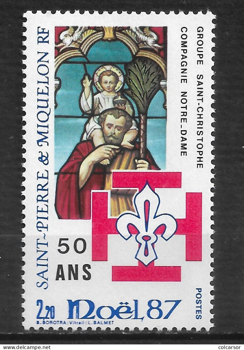 SAINT PIERRE ET MIQUELON N°   483  "  NOËL  ET SCOUTISME " - Unused Stamps