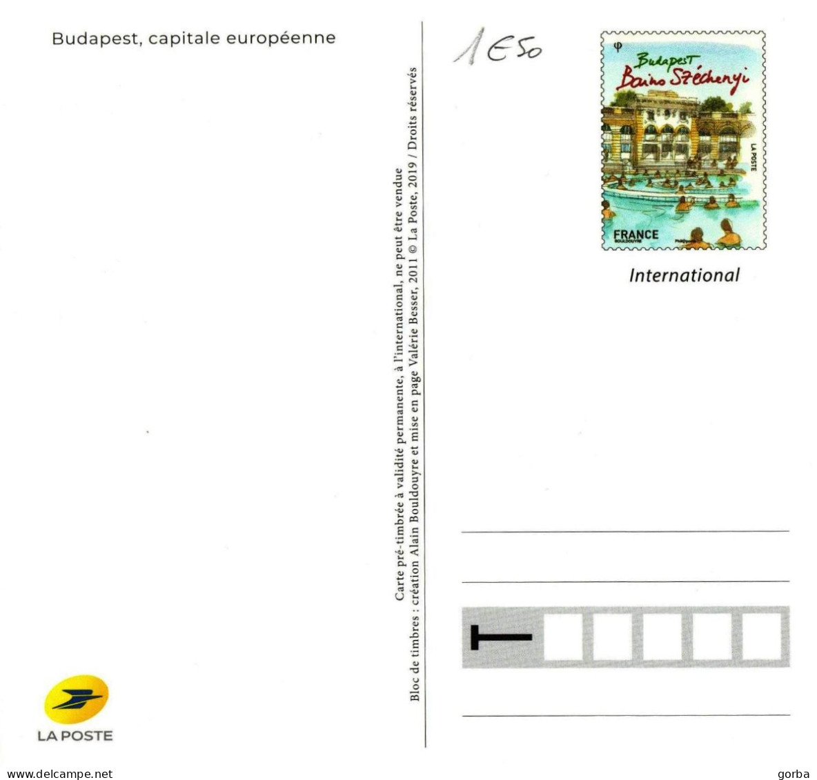 *Carte Maximum Entier Postal - Capitale D'Europe - BUDAPEST - Neuve - Pseudo-entiers Officiels