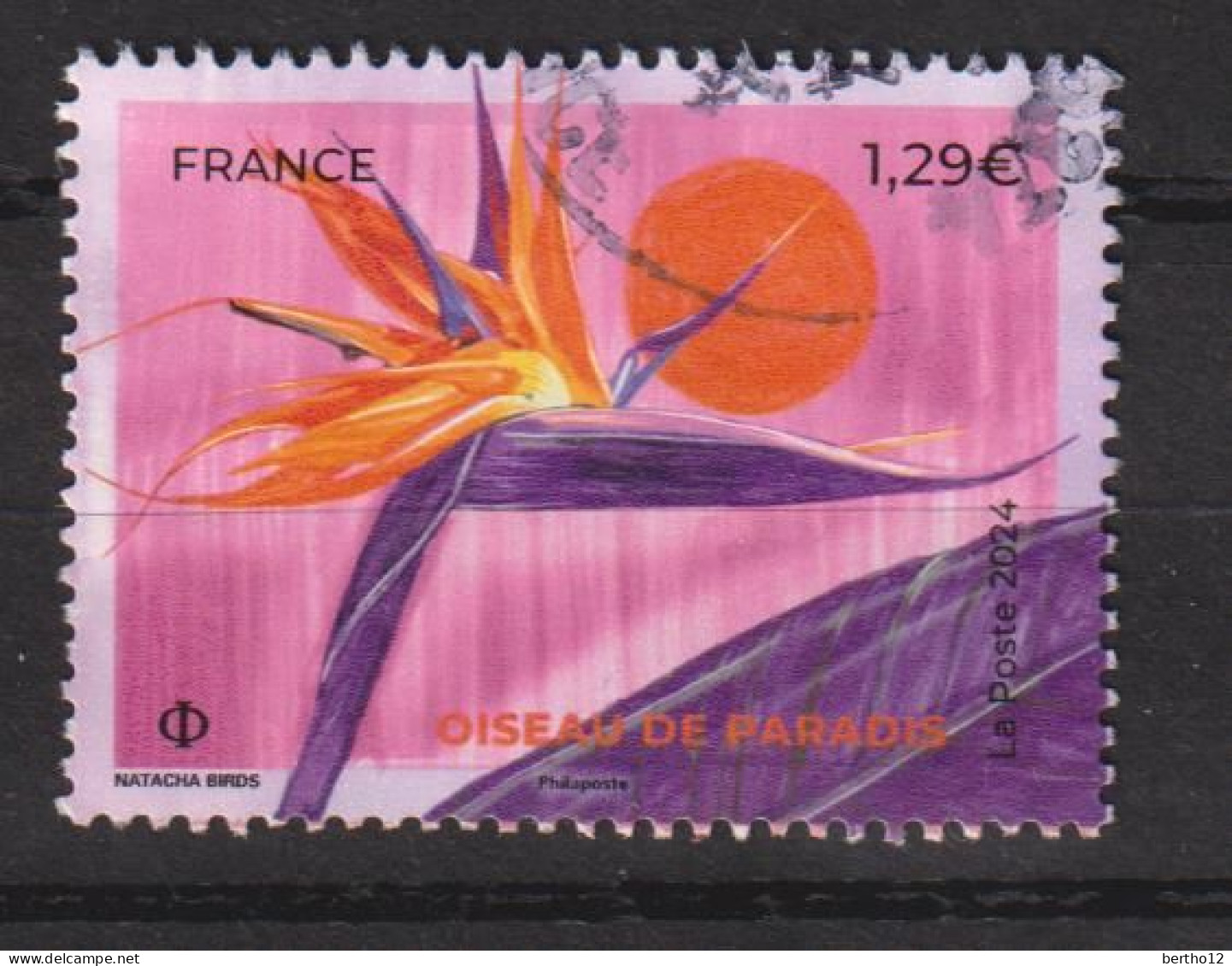 FRANCE 2024 Y T N ° 5??? Oblitéré Cachet Rond Fleurs De Paradis - Used Stamps