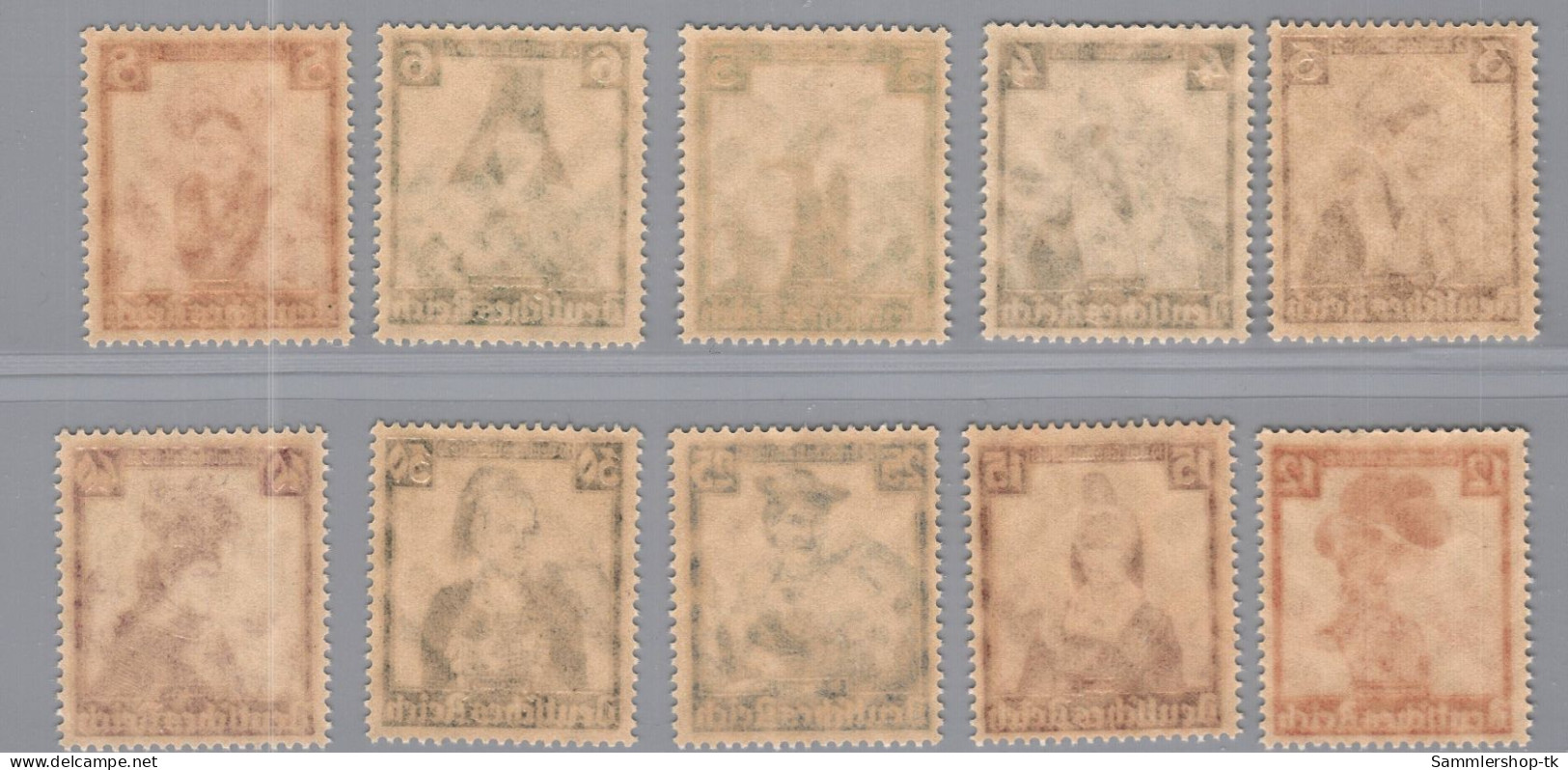 Deutsches Reich Michel Nummer 588 - 597 Postfrisch - Sonstige & Ohne Zuordnung