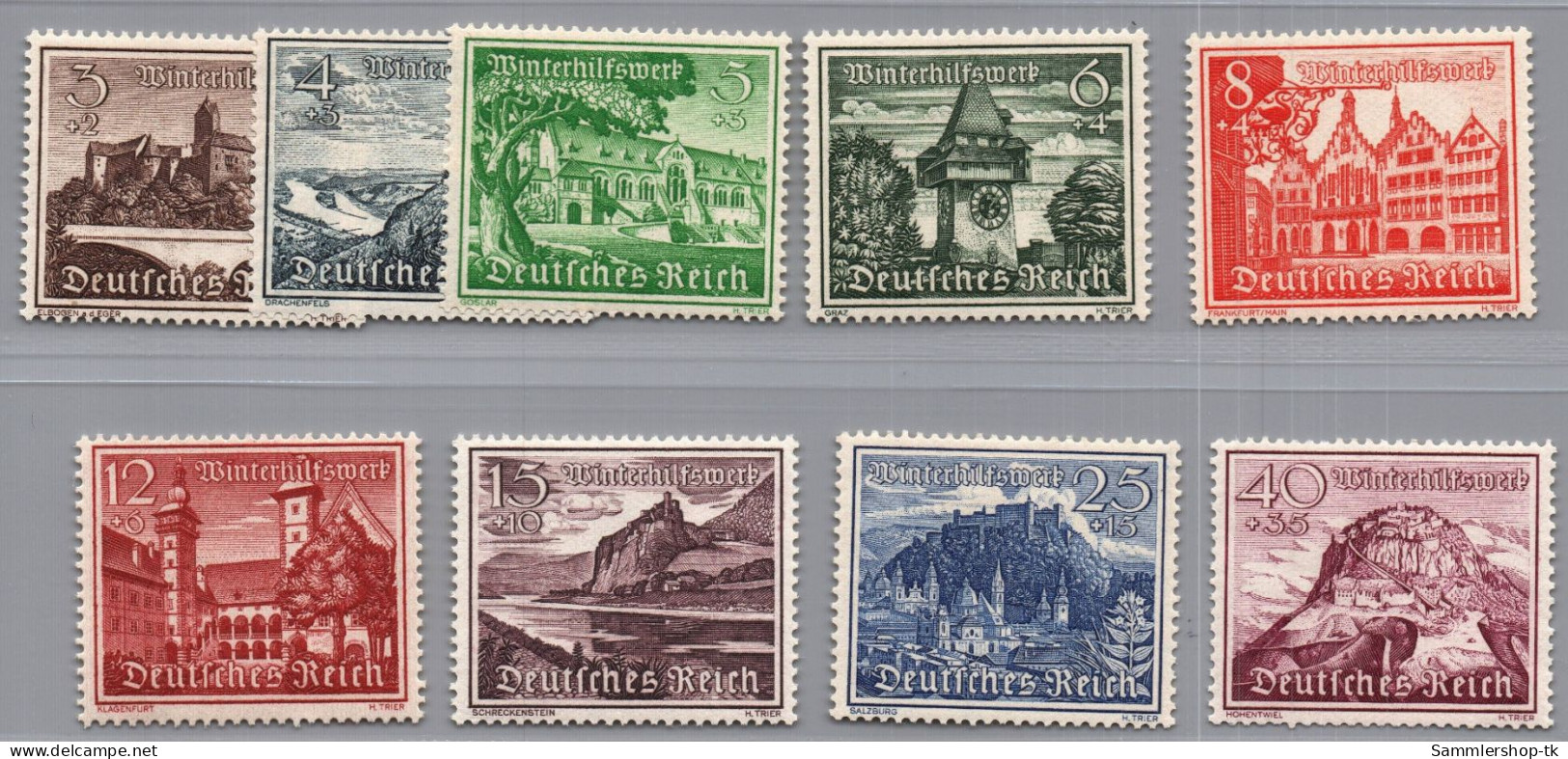 Deutsches Reich Michel Nummer 730 - 738 Postfrisch - Other & Unclassified