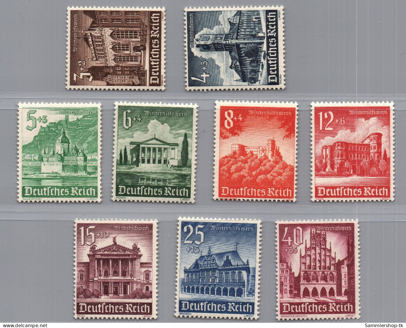 Deutsches Reich Michel Nummer 751 - 759 Postfrisch - Autres & Non Classés