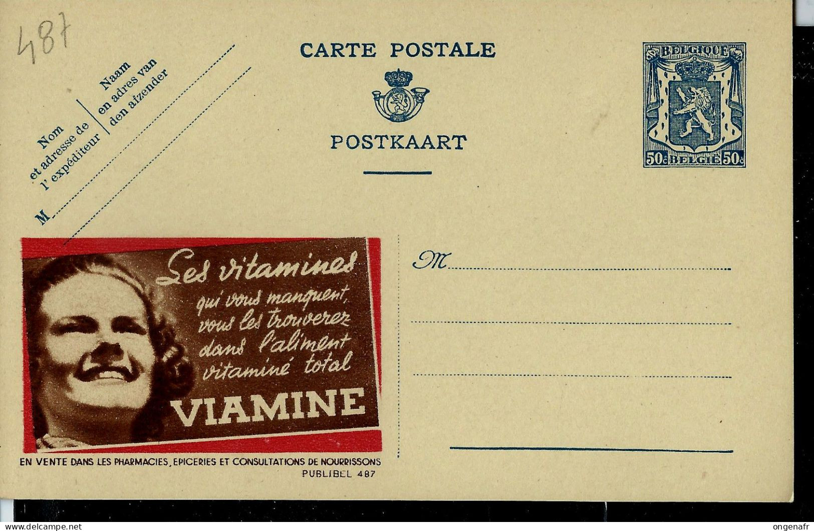 Publibel Neuve N° 487 ( VIAMINE  Vitamines Pour Enfants ) - Publibels