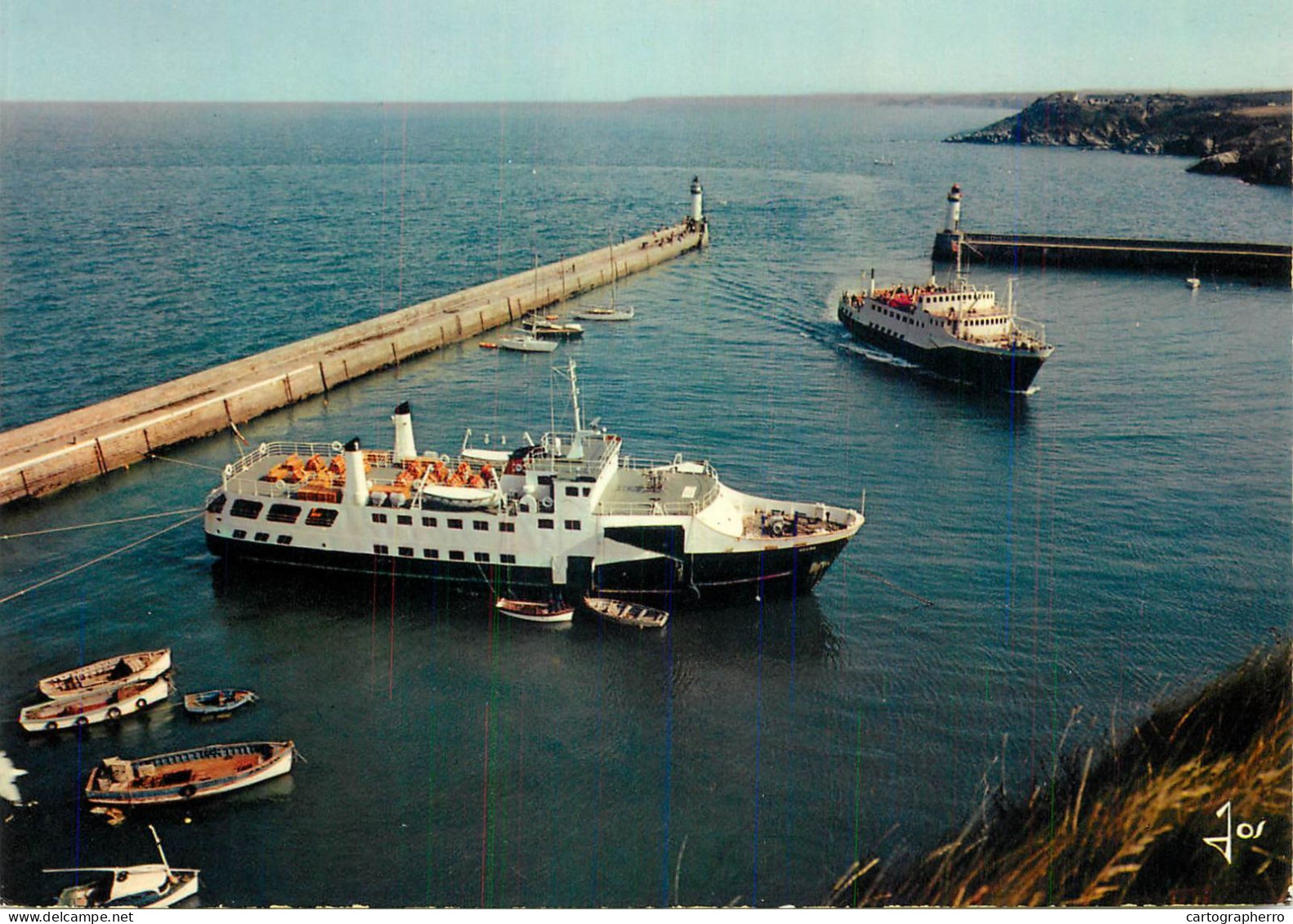 Navigation Sailing Vessels & Boats Themed Postcard Belle En Mer Morbihan Le Palais Cruise Ship - Sailing Vessels