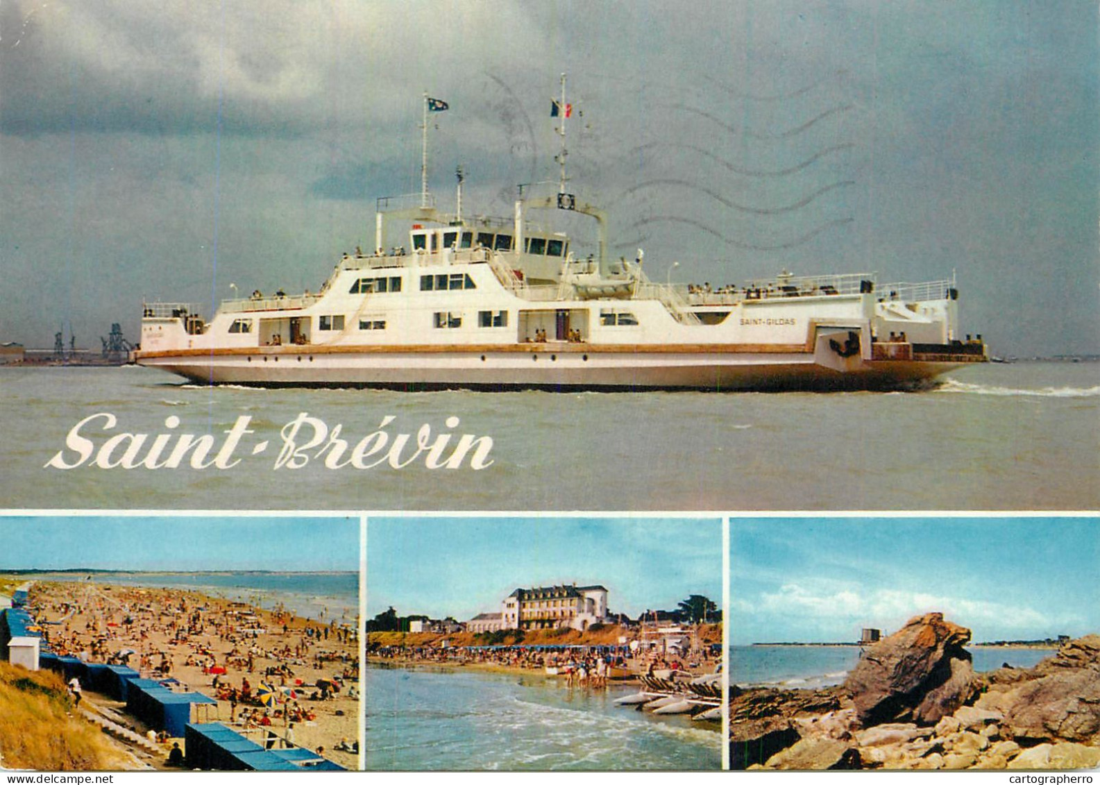 Navigation Sailing Vessels & Boats Themed Postcard Saint Brevin Cruise Ship - Zeilboten