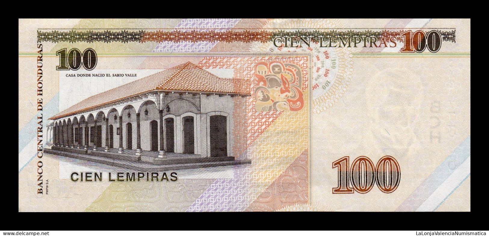 Honduras 100 Lempiras 2019 Pick 102d Sc Unc - Honduras