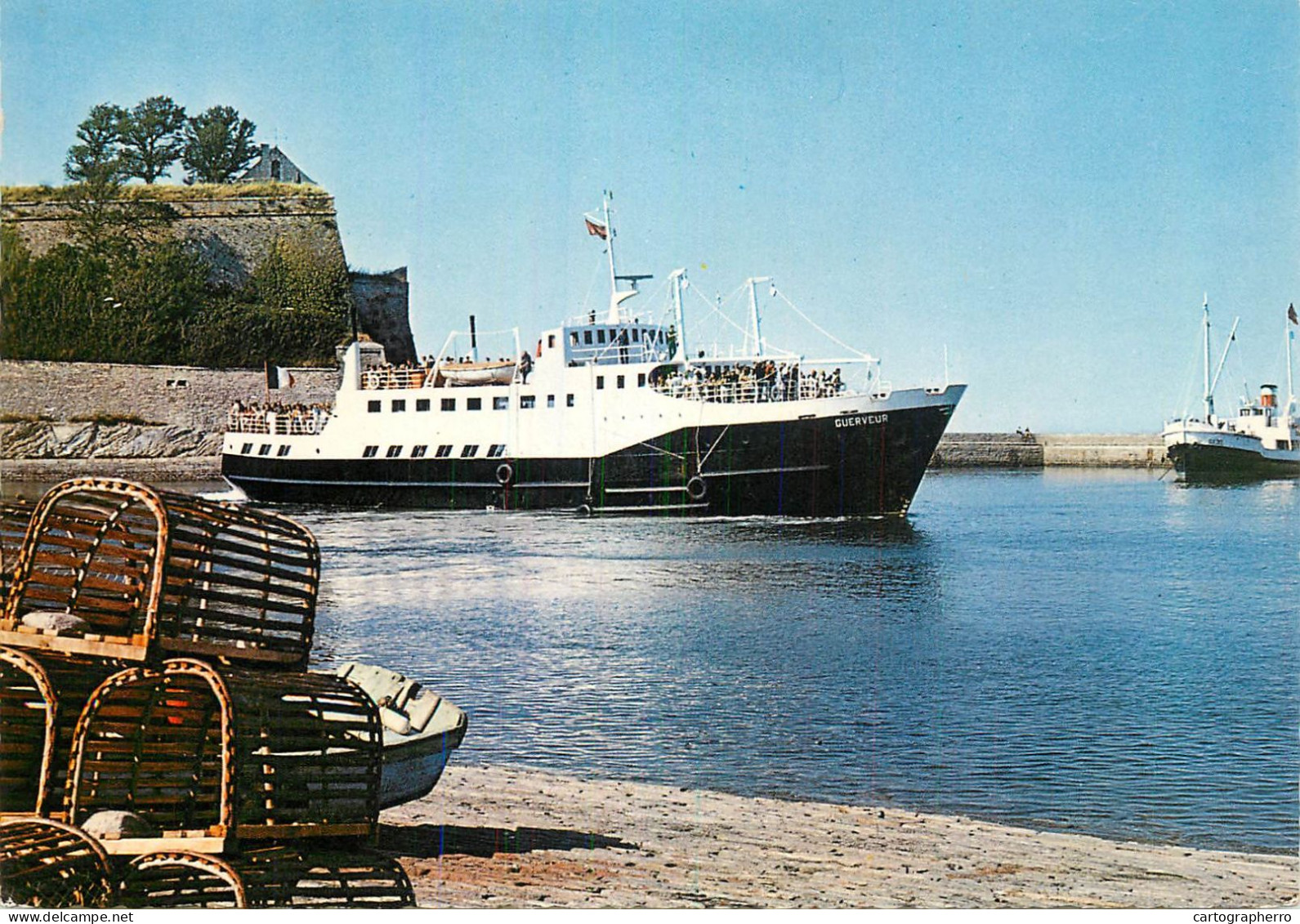 Navigation Sailing Vessels & Boats Themed Postcard Belle Isle En Mer Morbihan Le Palais 1971 - Zeilboten