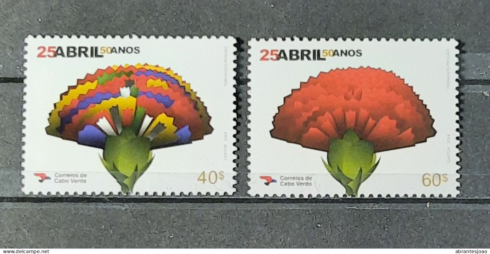 2024 - Cape Verde - 50 Years Of The 25th April 1974 - (Joint With Angola And Portugal) - MNH - 2 Stamps - Kap Verde